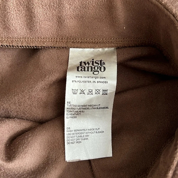 Twist & Tango Linda Trousers Brown Suede - Size 38 / Small - Picture 6 of 12